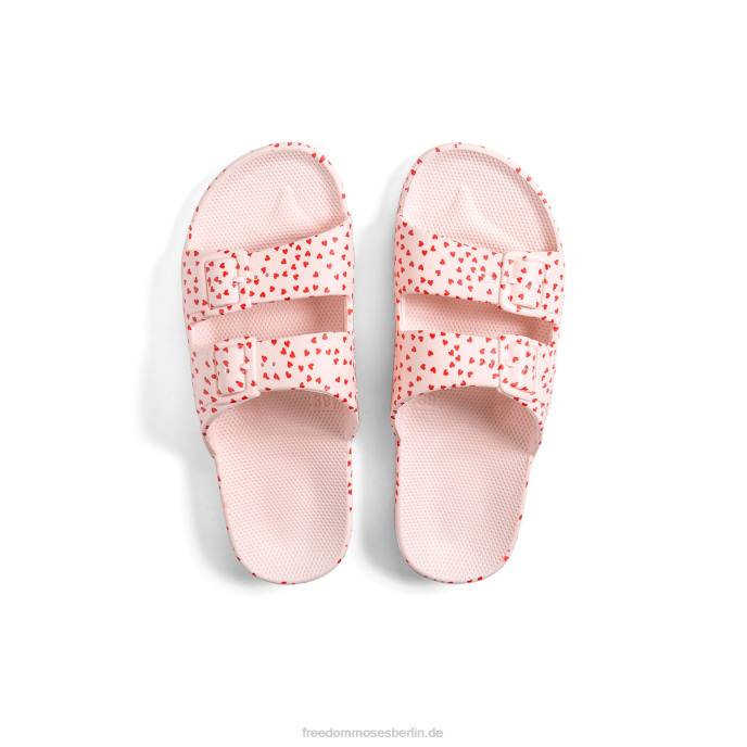 Aufdruck mit roten Herzen Freedom Moses Liebe 2.0 Rosa 622T37