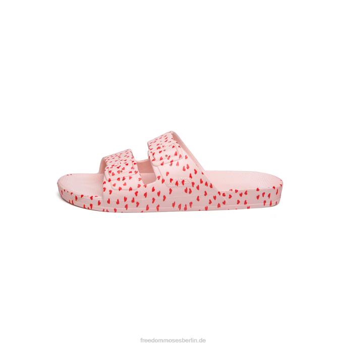 Aufdruck mit roten Herzen Freedom Moses Liebe 2.0 Rosa 622T37